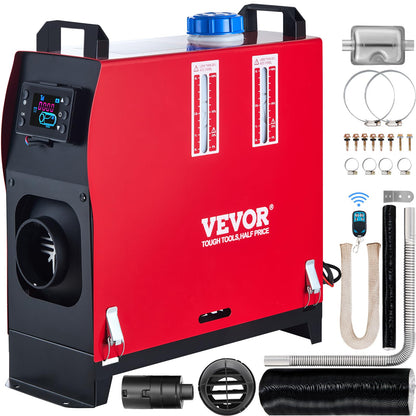 VEVOR Diesel Heater 12V Diesel Air Heater Muffler 8KW Diesel Air Heater with Remote Control & LCD Thermostat Monitor for Car Trucks Motor-Home Boat and Bus 🍁 All In One Marketplace Canada