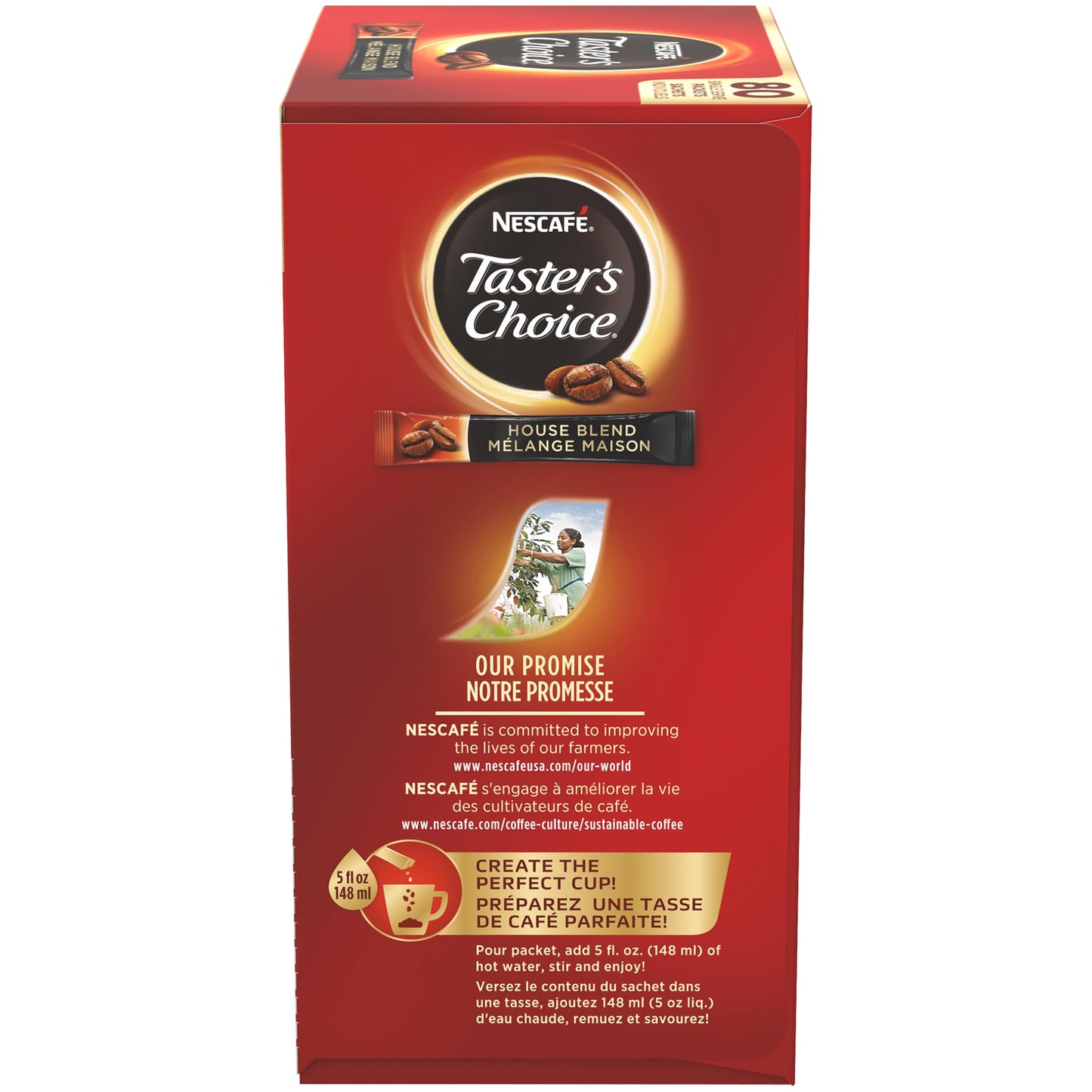 NESCAFÉ Taster's Choice Original Instant Coffee - 80 Single Serve Sticks (4.79 oz)