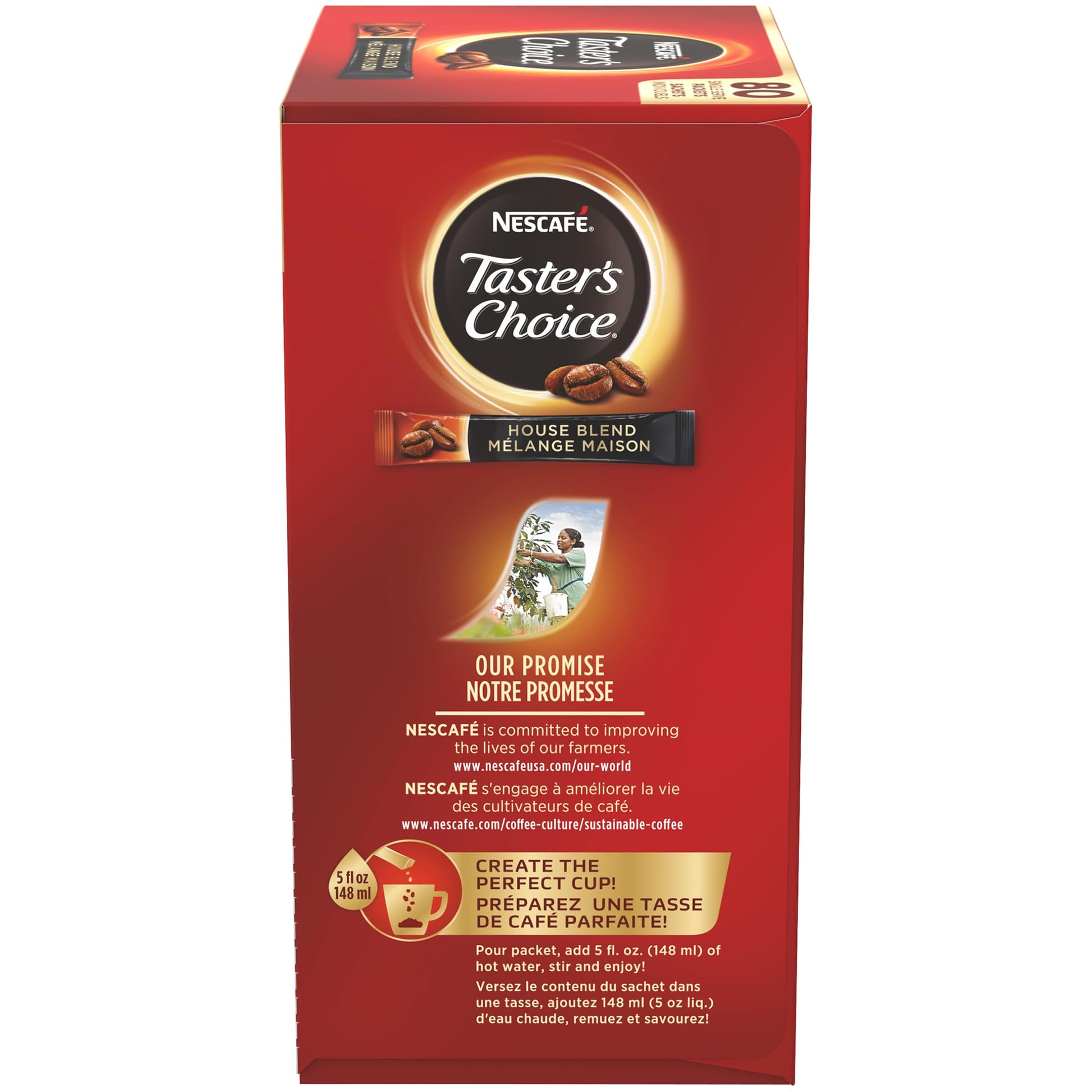 NESCAFÉ Taster's Choice Original Instant Coffee - 80 Single Serve Sticks (4.79 oz)