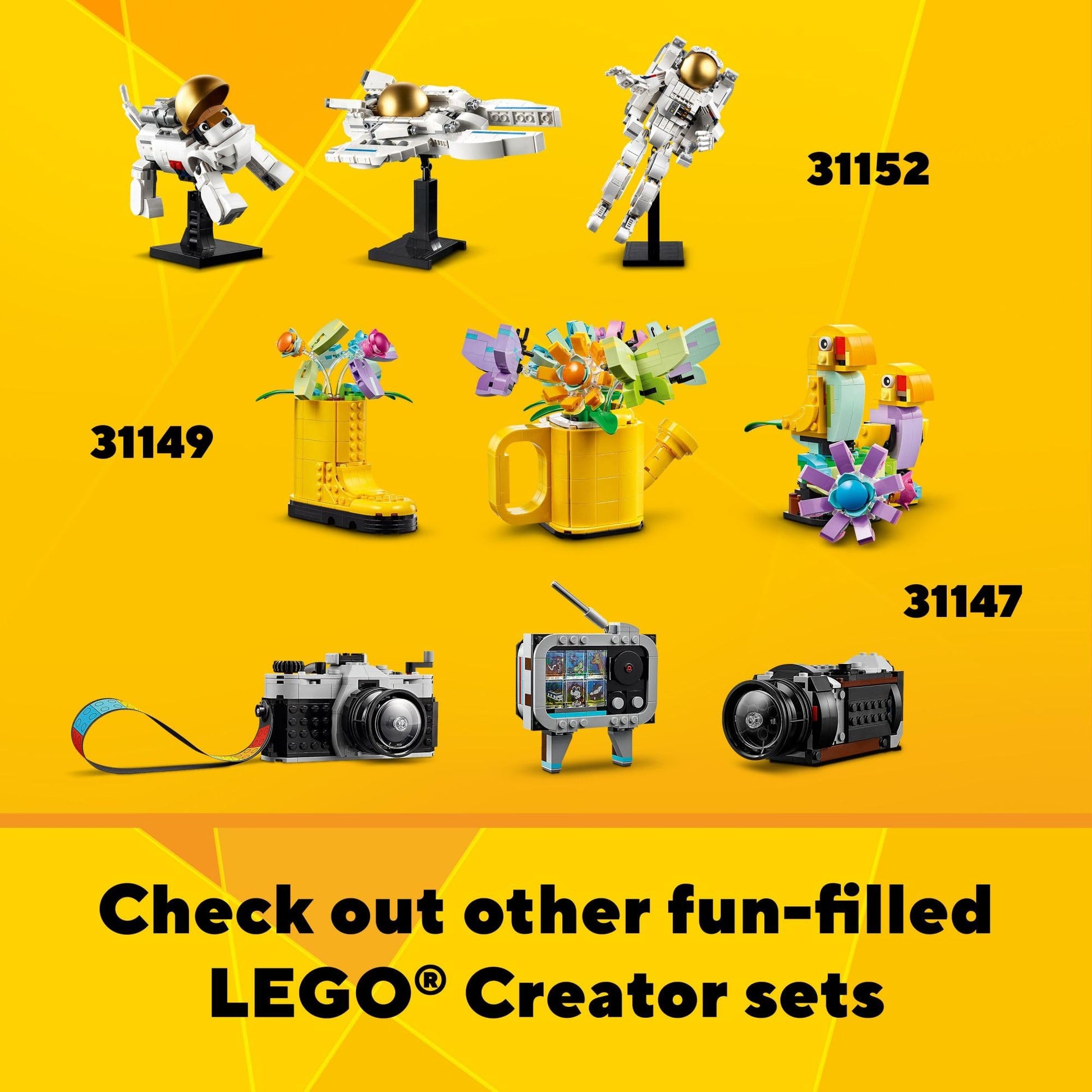 LEGO Creator 3 in 1 Retro Roller Skate Building Kit, Transforms from Roller Skate Toy to Mini Skateboard to Boom Box Radio, Birthday Gift for Skaters, Cool Toy for Boys and Girls Ages 8 and Up, 31148 LEGO