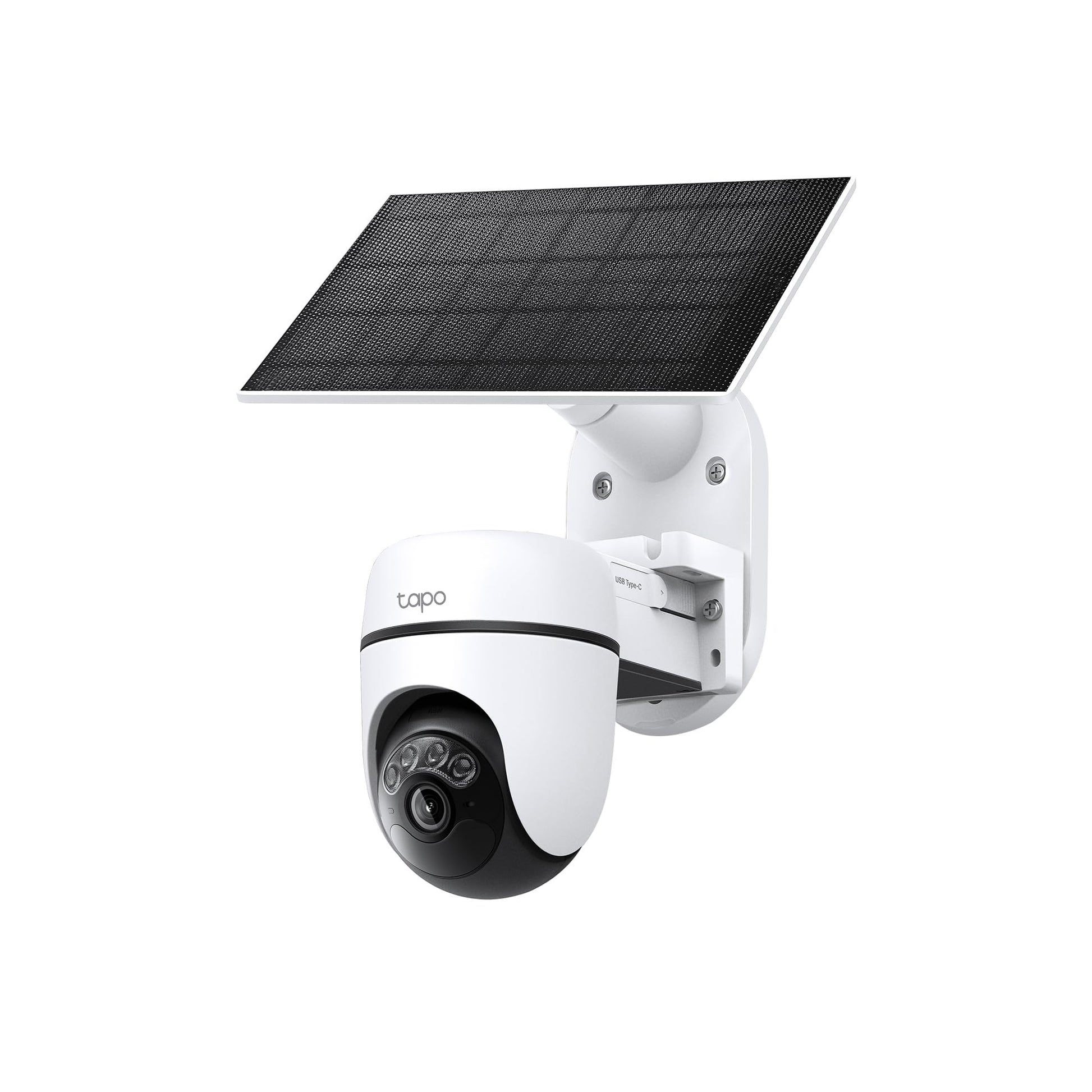 Tapo Solar-Powered Pan/Tilt Outdoor Security Camera Kit, Wireless, 2K 3MP, 360° AI Tracking, No Monthly Fee, Person Detection, Color Night Vision, SD/Cloud Storage 512GB, Works w/Alexa & Google Home