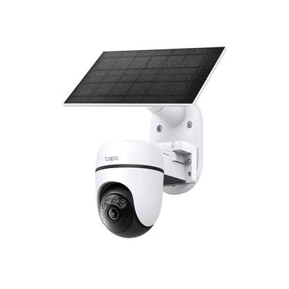 Tapo Solar-Powered Pan/Tilt Outdoor Security Camera Kit, Wireless, 2K 3MP, 360° AI Tracking, No Monthly Fee, Person Detection, Color Night Vision, SD/Cloud Storage 512GB, Works w/Alexa & Google Home