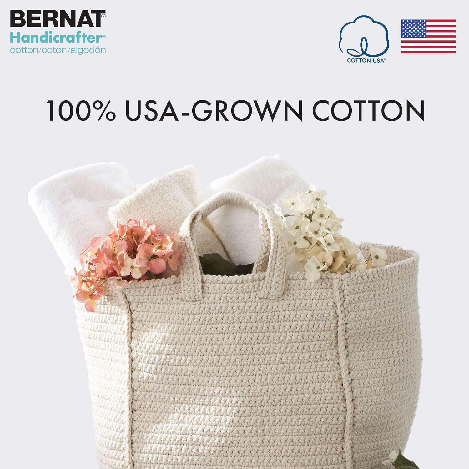 Bernat Softee Cotton Cotton Yarn - 3 Pack of 120g/4.25oz - Nylon - 3 DK (Light) - 254 Yards - Knitting/Crochet Bernat