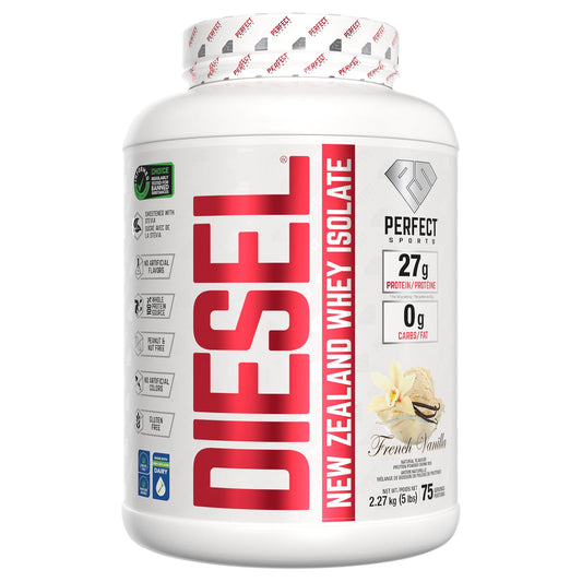 DIESEL 100% New Zealand Whey Isolate, Grass-Fed & Pasture Raised - French Vanilla 5lb