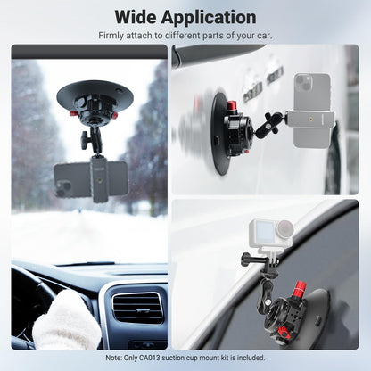 NEEWER 6"/15.2cm Camera Suction Cup Mount with Ball Head Magic Arm, Metal