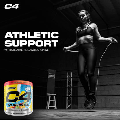 Cellucor C4 Original Pre Workout Powder - Sugar Free Preworkout Energy for Men & Women - 150mg Caffeine, Beta Alanine, Creatine - Hawaiian Punch Fruit Juicy Red, 30 Servings Cellucor