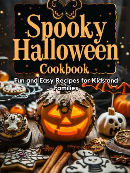 Livre de cuisine effrayant pour Halloween : Recettes faciles et amusantes pour les enfants et toute la famille : Plats, boissons et desserts originaux avec décorations festives, inspirés par la magie de l'automne et l'ambiance des fêtes à thème