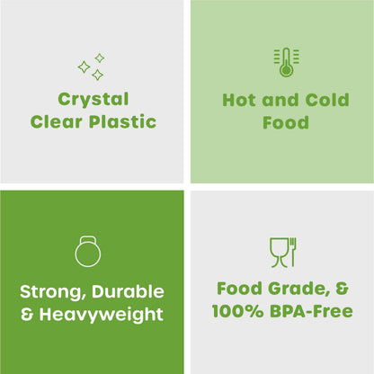 GUSTO [300 Pack] Heavyweight Clear Forks with Engraved Design - Reusable, Sturdy Cutlery Set for Parties, Weddings, and Events - Formerly Comfy Package - Available at All In One Marketplace Canada