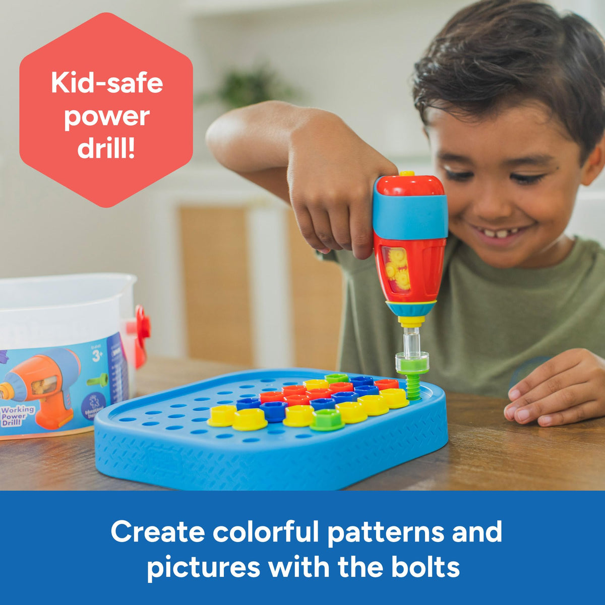 Educational Insights Design & Drill Bolt-It Bucket