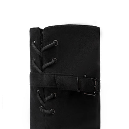 DREAM PAIRS Women's Over the Knee Thigh High Riding Boots,Black,8 🍁 All In One Marketplace Canada