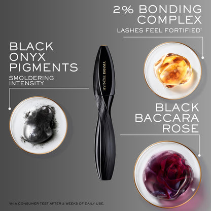 Lancôme Hypnôse Drama Extreme Volumizing Mascara - Up to 17x More Volume - Up to 24HR Wear - Ultra Black