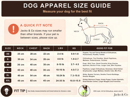 JACKO & CO Dog Fleece Vest Sweater with Leash Ring - Red L (Dogs 10-16 lbs) 🍁 All In One Marketplace Canada