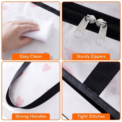Lifewit 4 Pack Clear Clothes Storage Bags, 40L Plastic Blanket Storage Bags, Vinyl Foldable Moving Bags with Zipper, Closet Organizers and Storage Containers for Bedding, Duvet, Comforter - Available at All In One Marketplace Canada