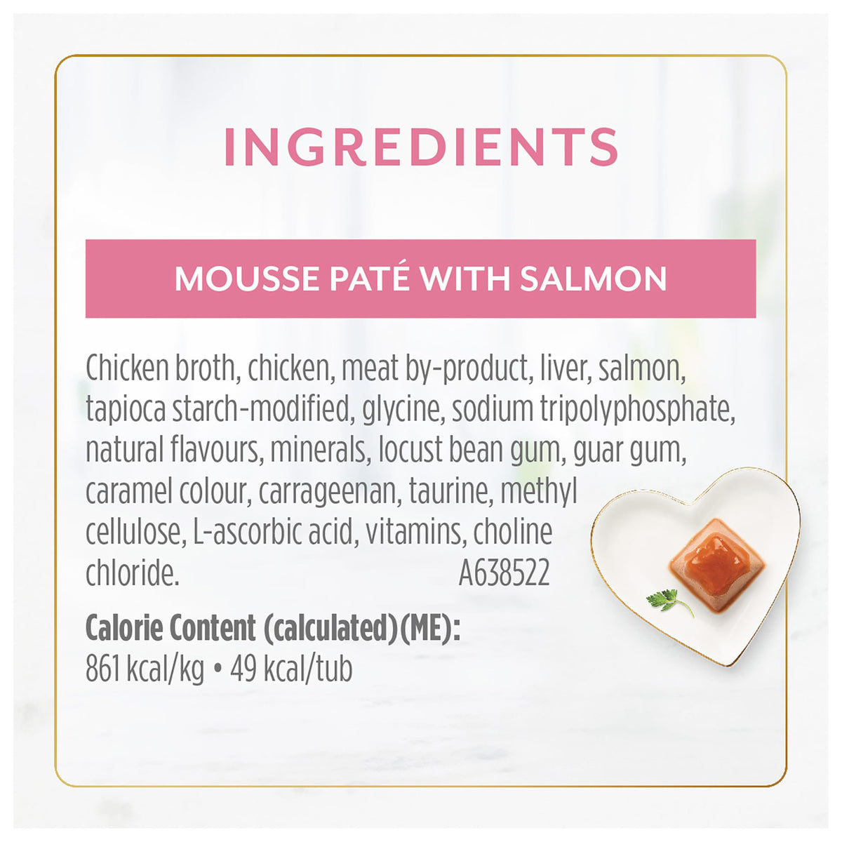 Fancy Feast Gems Wet Cat Food, Mousse Pâté with Salmon 57g (2 Pack x 8)
