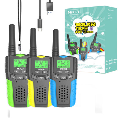 3Pack Kids Walkie Talkies,Long Range Rechargeable,Camping Toys for Boys 🍁 All In One Marketplace Canada