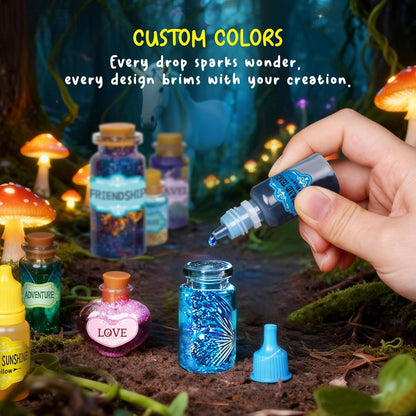 Fairy Unicorn Magic DIY Potion Kits for Girls - 22PCS Bottles Kids Potion Making Kit, Mystery Magic Mix Crafts for Kids Age 6 -8&8-12, Creative Toy for Birthday Christmas Halloween Party 🍁 All In One Marketplace Canada