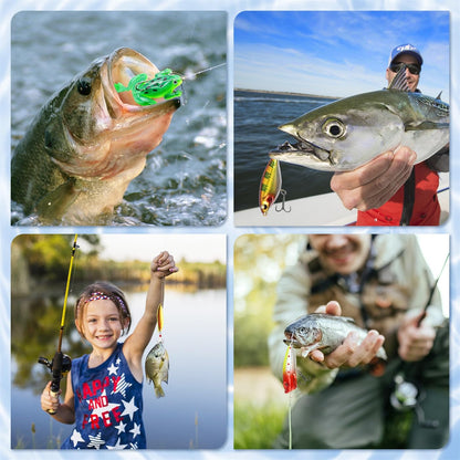 MOVINPE Fishing Advent Calendar for Adult Men Teen,24 Days Christmas Countdown Fishing Premium Lures Set for Fishing Lovers 🍁 All In One Marketplace Canada