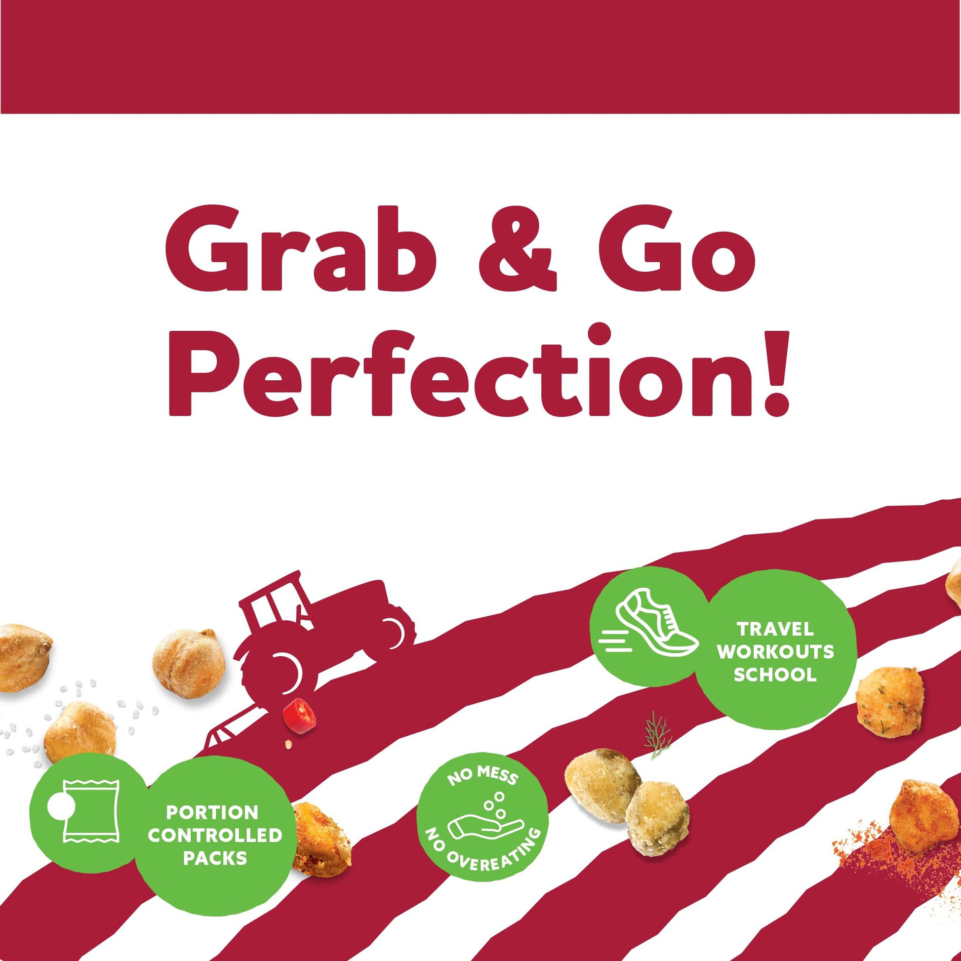 Three Farmers Variety Snack Pack - Roasted Protein Snacks, 30 Count - Gluten-Free, High Fiber, Low Calorie