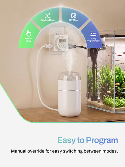 BN-LINK Indoor 7-Day Programmable Digital Timer Outlet, 2 Outlets, 2 Pack 🍁 All In One Marketplace Canada