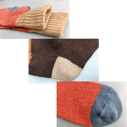 woogwin 5 Pairs Womens Winter Warm Thick Knit Wool Cozy Vintage Crew Socks 🍁 All In One Marketplace Canada