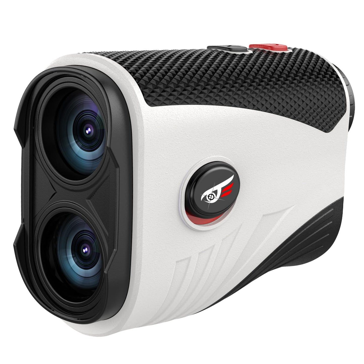 VyKure Golf Rangefinder with Slope - 1200 Yards Laser Range Finder with Flag Pole Locking Vibration, 7X Magnification rangefinder with Magnet Stripe (White) - Available at All In One Marketplace Canada