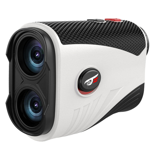 VyKure Golf Rangefinder with Slope - 1200 Yards Laser Range Finder with Flag Pole Locking Vibration, 7X Magnification rangefinder with Magnet Stripe (White) - Available at All In One Marketplace Canada
