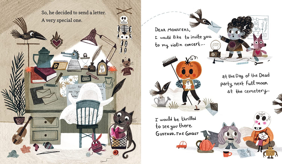 Gustavo, the Shy Ghost: (A Halloween Picture Book Celebrating Friendship, Courage, and Cultural Traditions - For Toddlers, Preschoolers, and 1-2 Graders)
