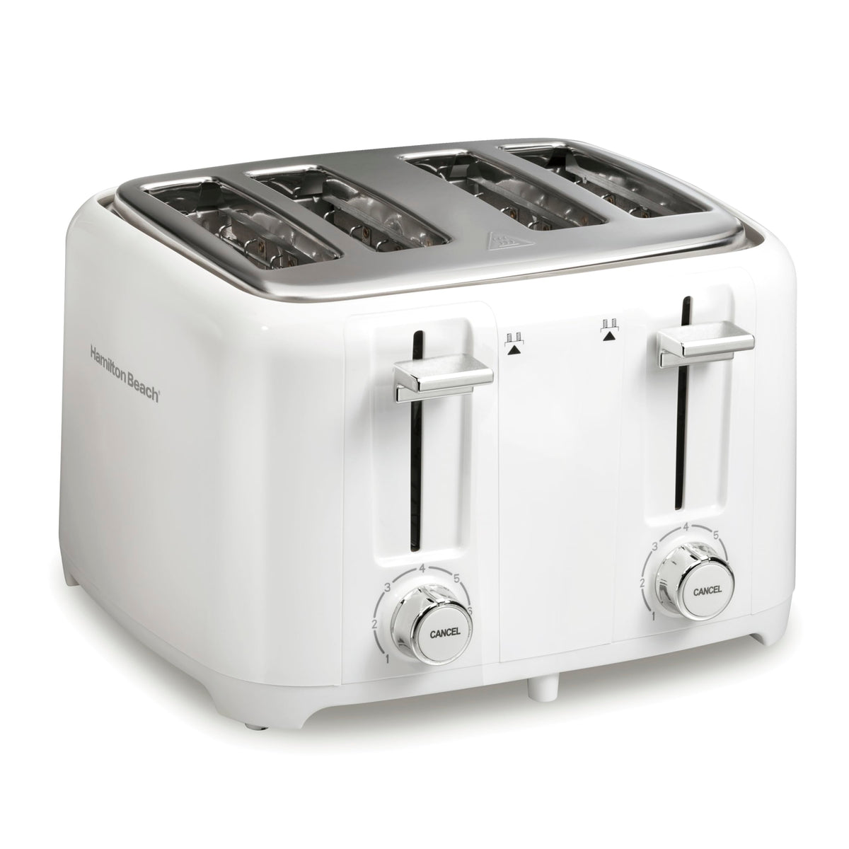 Hamilton Beach 4-Slice Toaster, White, Extra-Wide Slot Toaster with Shade Selector, Cancel Function, Toast Boost, Auto Shutoff, Removable Crumb Tray, 24218