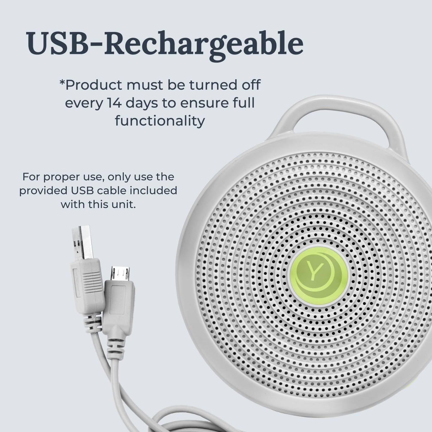 Yogasleep Hushh Portable White Noise Sound Machine For Baby, 3 Soothing Natural Sounds With Volume Control, Compact Size, Noise Canceling For Sleep Aid, Office Privacy, & Meditation, Registry Gift YOGASLEEP