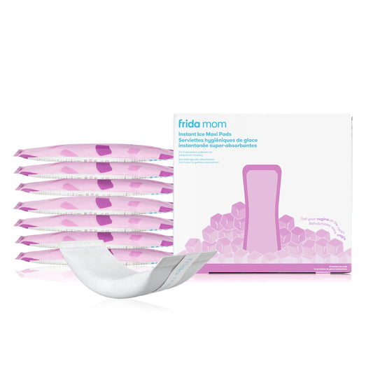 Frida Mom 2-in-1 Postpartum Pads, Absorbent Perineal Ice Maxi Pads, Instant Cold Therapy Packs and Maternity Pad in One, 8ct - Available at All In One Marketplace Canada