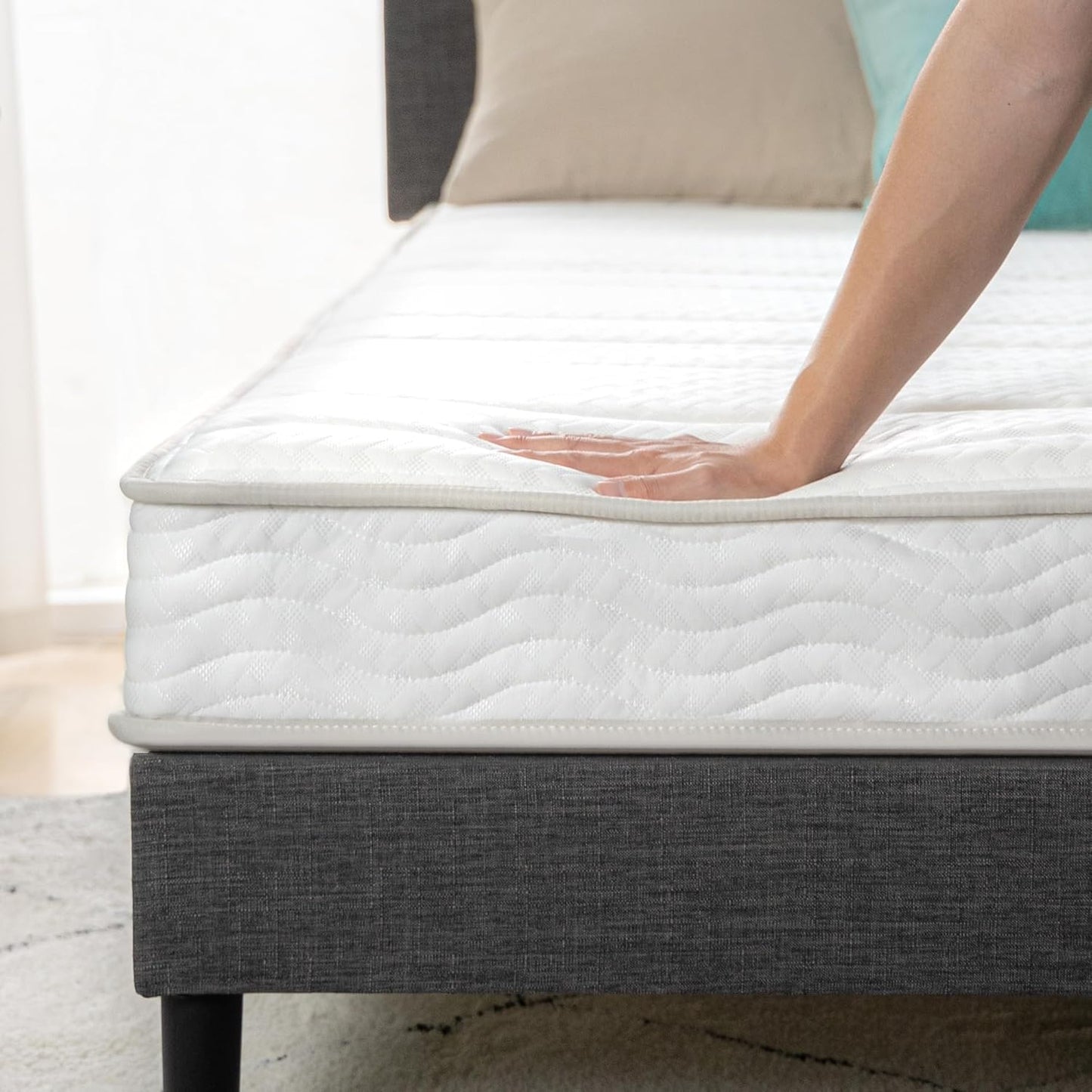 Zinus Narrow Twin Mattress - 6 Inch Foam and Spring Hybrid Mattress, Affordable Mattress, CertiPUR-US Certified Foam with Pressure Relief, Mattress in a Box, 10-Year Warranty, Narrow Twin, 30"x75" Zinus