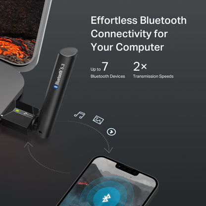 TP-Link USB Bluetooth Adapter for PC, Bluetooth 5.3 Dongle (UB500 Plus) - Long Range, Adjustable Antenna, Supports Windows 11/10/8.1/7 for Desktop, Laptop, Mouse, Keyboard, and More. 🍁 All In One Marketplace Canada