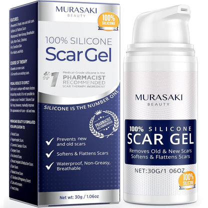 100% Silicone Scar Gel Scar Cream - Advanced Scar Gel for Old and New Scars - Available at All In One Marketplace Canada