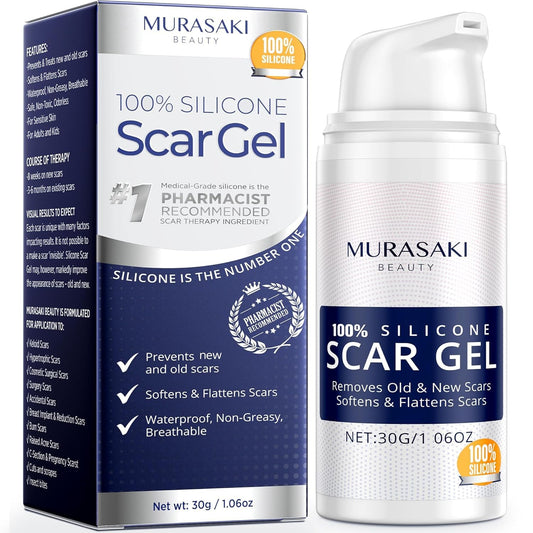 100% Silicone Scar Gel Scar Cream - Advanced Scar Gel for Old and New Scars - Available at All In One Marketplace Canada