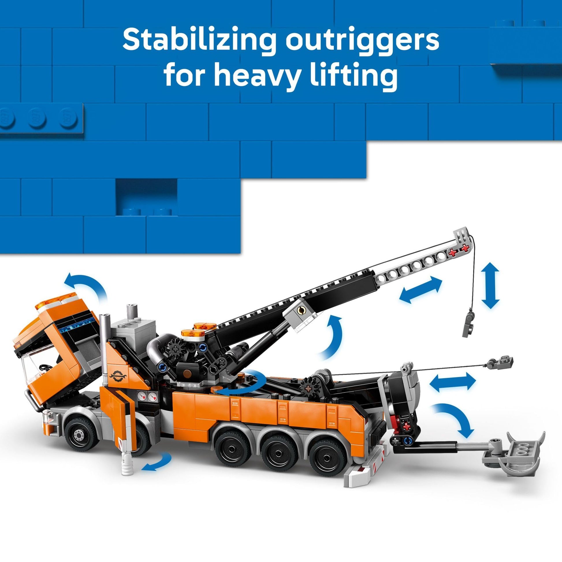 LEGO City Heavy-Duty Recovery Tow Truck with Crane Building Toy - Dump Truck & Tow Truck Toys for Boys & Girls, Ages 8+ - Pretend Play Set for Kids - Gift Idea for Birthdays & Holidays - 60467 LEGO