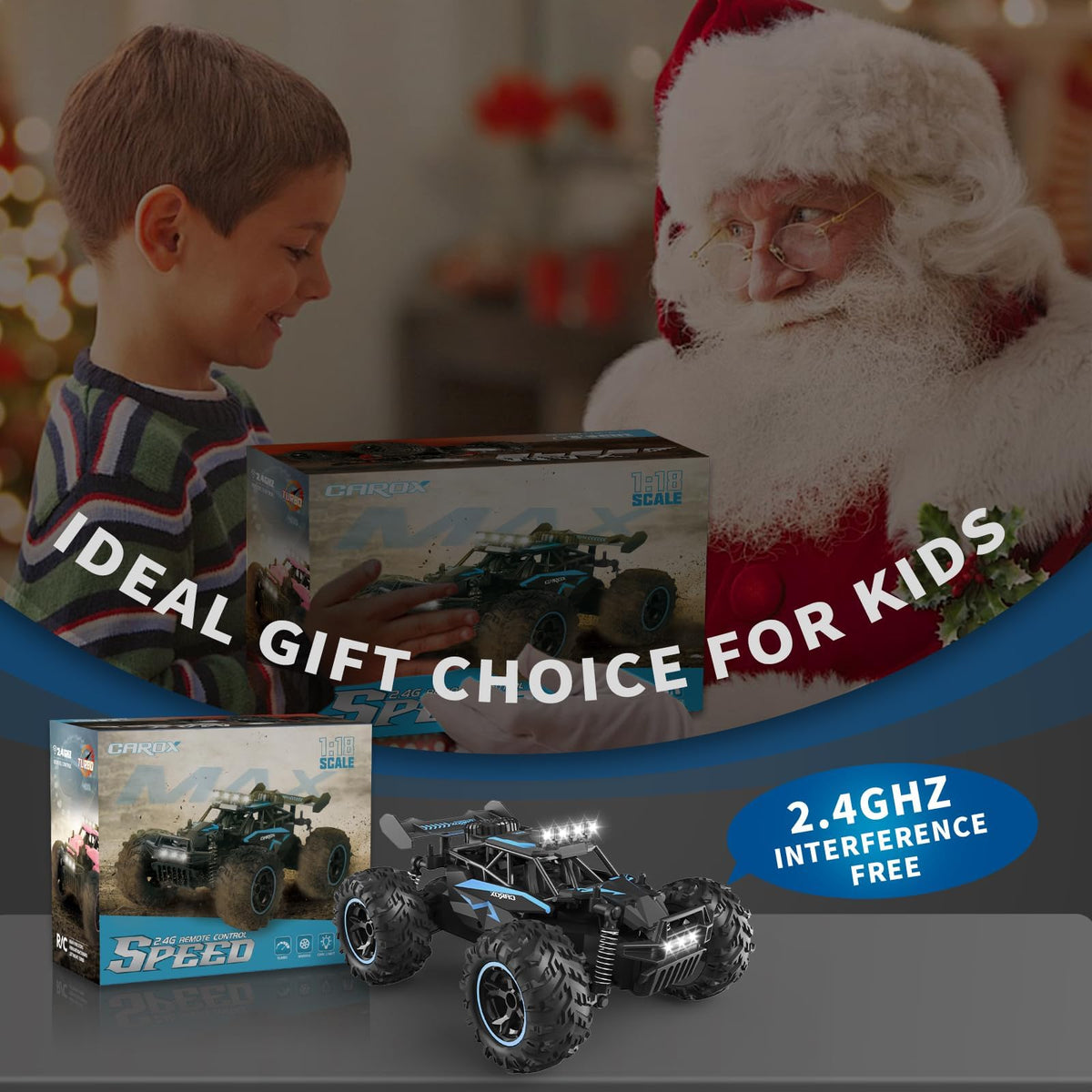 Carox 1:18 RC Car with 2 Batteries 25KM/H Remote Control Car for Kids 🍁 All In One Marketplace Canada
