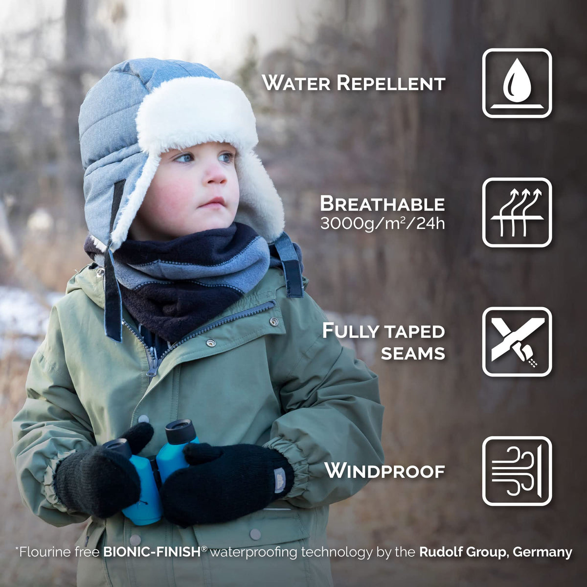 Jan & Jul Girls' Toasty-Dry Trapper Hat for Kids (Prairie Flowers, M) 🍁 All In One Marketplace Canada