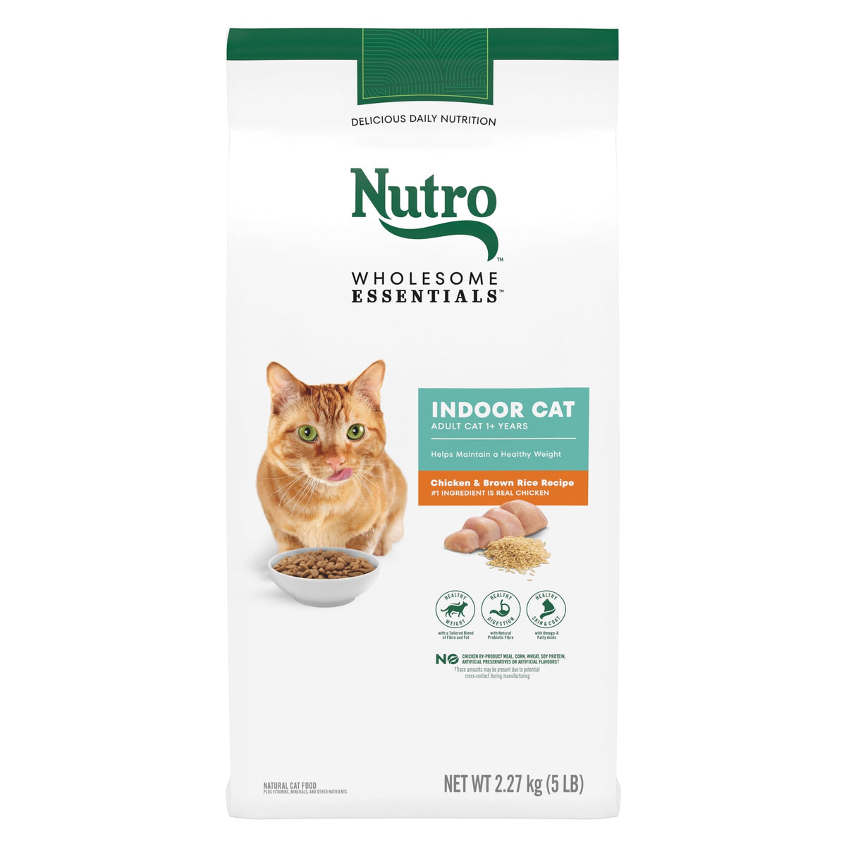 Nutro Wholesome Essentials Adult Dry Cat Food, Chicken Flavour, 2.27kg