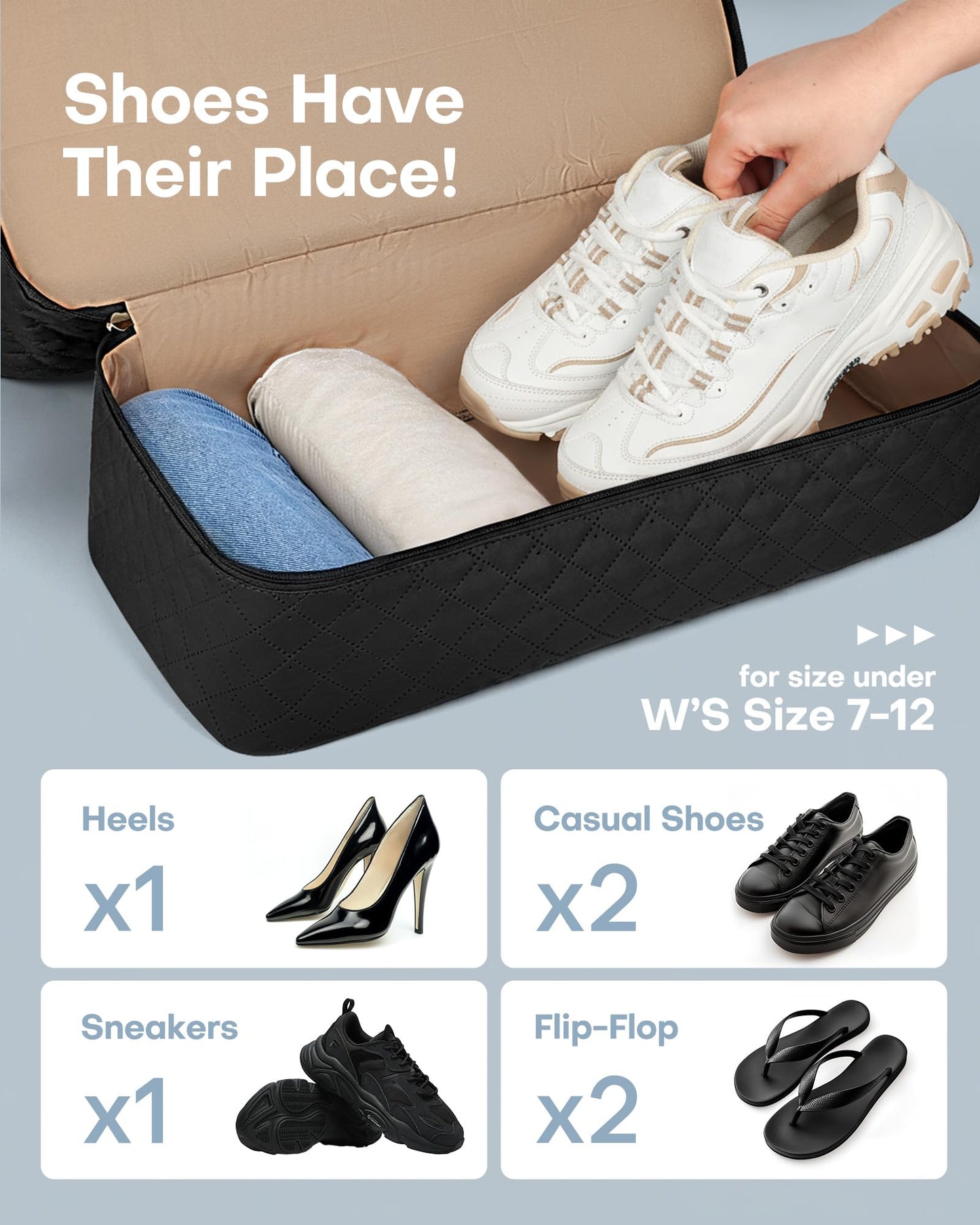 HOTOR Travel Duffel Bag - Large Weekender Bags for Women, Carry On Bag with Shoe Compartment, Overnight Bag with Toiletry Bag for Travel Essentials and Travel Accessories, Black, 34.0 x 45.0 x 20.0 cm - Available at All In One Marketplace Canada