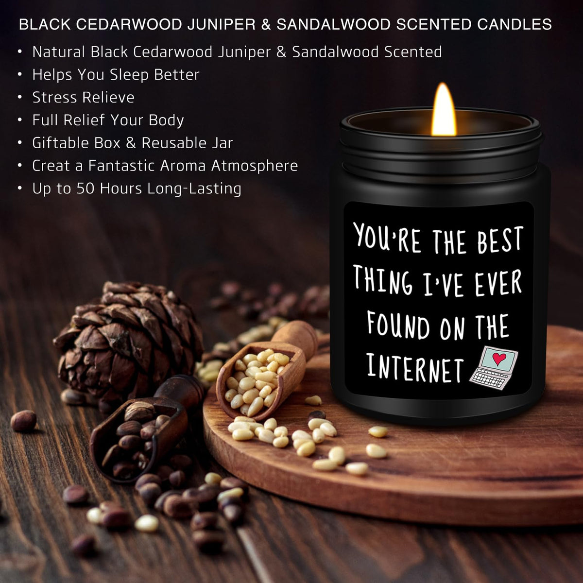 Homsolver Gifts for Men Him, Anniversary Romantic Gifts for Boyfriend Husband, Birthday Thanksgiving Christmas Valentines Day Presents for Boyfriend Best Friends Men, Scented Candles for Him 🍁 All In One Marketplace Canada