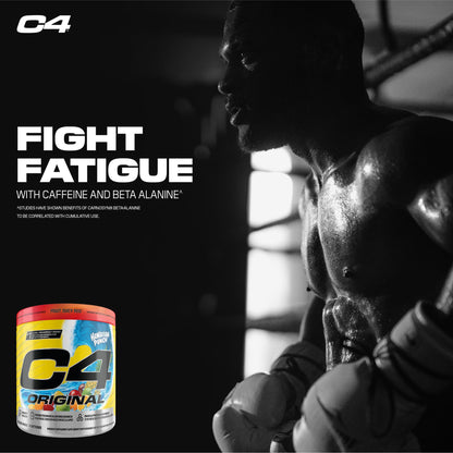 Cellucor C4 Original Pre Workout Powder - Sugar Free Preworkout Energy for Men & Women - 150mg Caffeine, Beta Alanine, Creatine - Hawaiian Punch Fruit Juicy Red, 60 Servings Cellucor