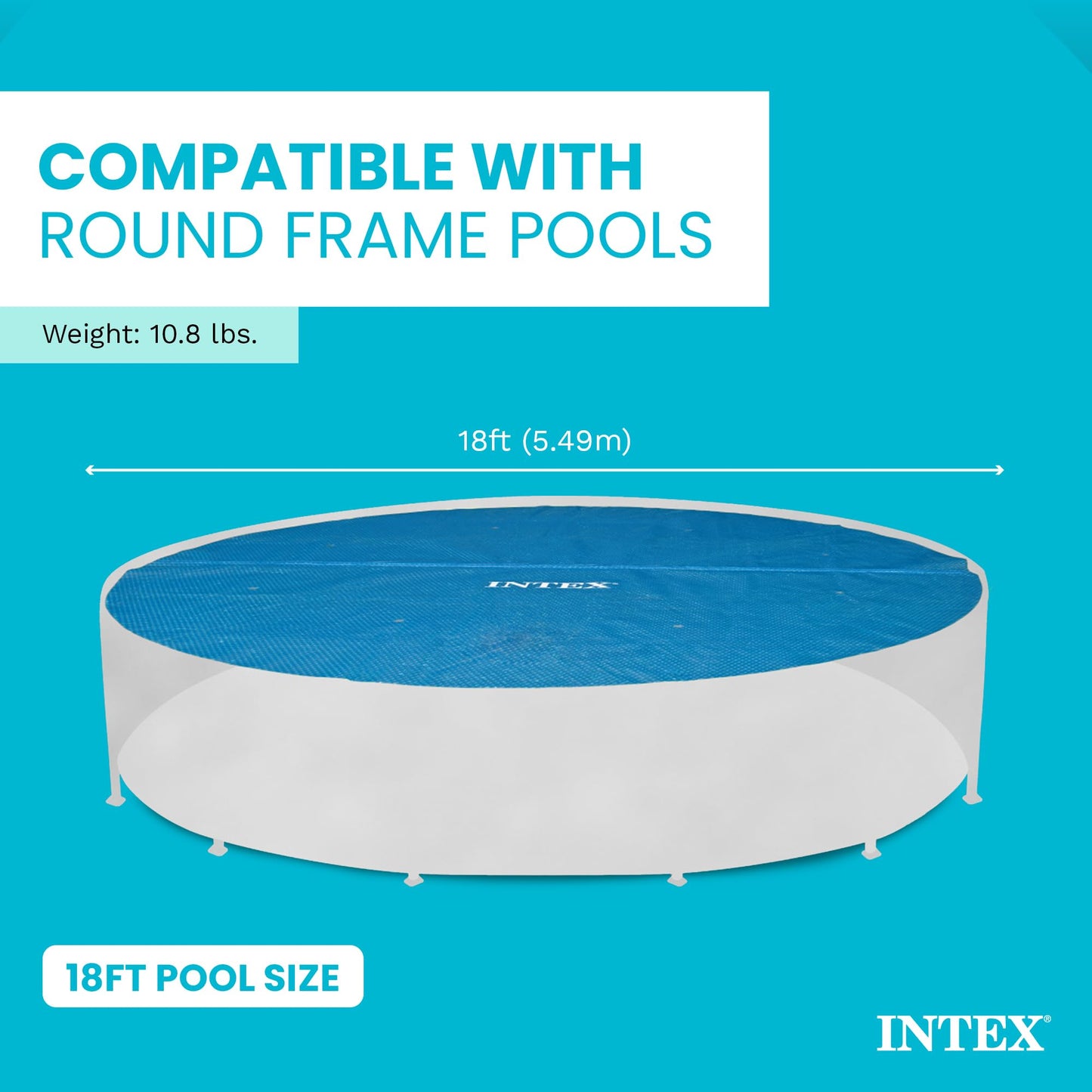 Intex Solar Cover for 18ft Diameter Easy Set and Frame Pools