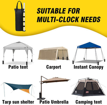 MOPHOEXII 4-Pack 112 LBS Extra Large Pop up Canopy Weights Sand Bags for Outdoor Pop Up Canopy Tent Gazebo Outdoor Instant Canopies Sand Bags without Sand - Black