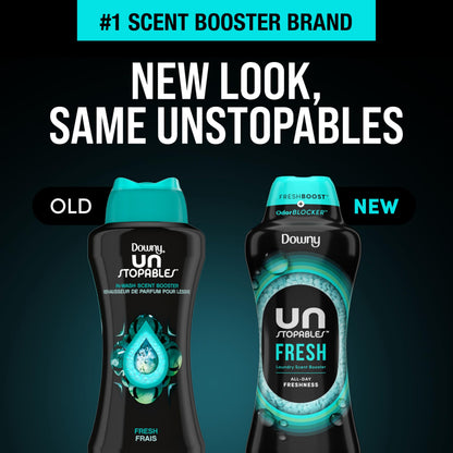 Downy Unstopables In Wash Scent Booster Beads, Fresh Scent, Laundry Beads for Odour Protection, 680 Grams