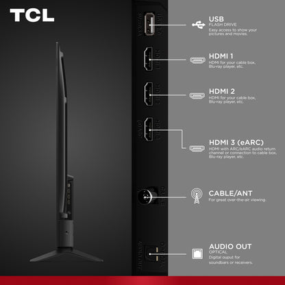 TCL 65" F7D Class 4K UHD HDR QLED Smart TV with Fire TV – 65F7D