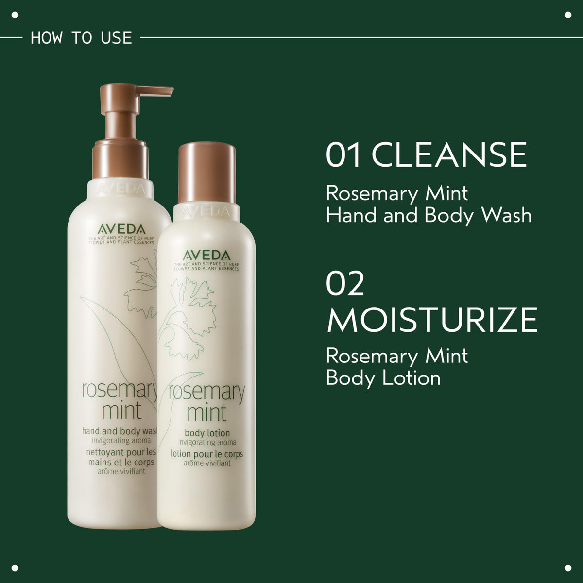 Aveda Rosemary Mint Hand & Body Wash | Liquid Hand Soap and Body Wash | with Invigorating Aroma of Certified Organic Peppermint & Rosemary, 250ml 🍁 All In One Marketplace Canada