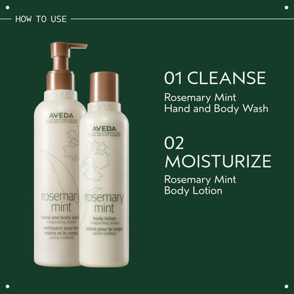 Aveda Rosemary Mint Hand & Body Wash | Liquid Hand Soap and Body Wash | with Invigorating Aroma of Certified Organic Peppermint & Rosemary, 250ml 🍁 All In One Marketplace Canada