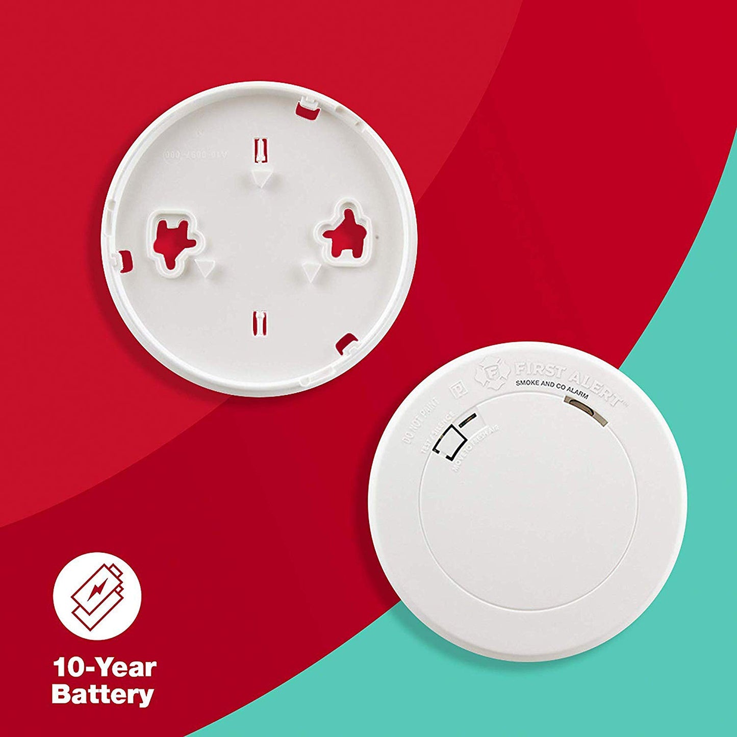 First Alert 10 Year Battery Smoke and Carbon Monoxide Alarm with Voice Alert, White, PRC710VA-6 - Available at All In One Marketplace Canada