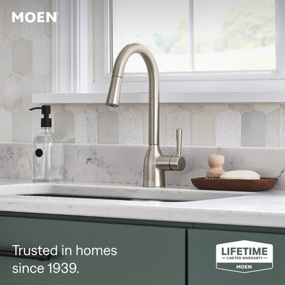 Moen 87233SRS Adler One-Handle High Arc Pulldown Kitchen Faucet with Power Clean, Spot Resist Stainless 🍁 All In One Marketplace Canada