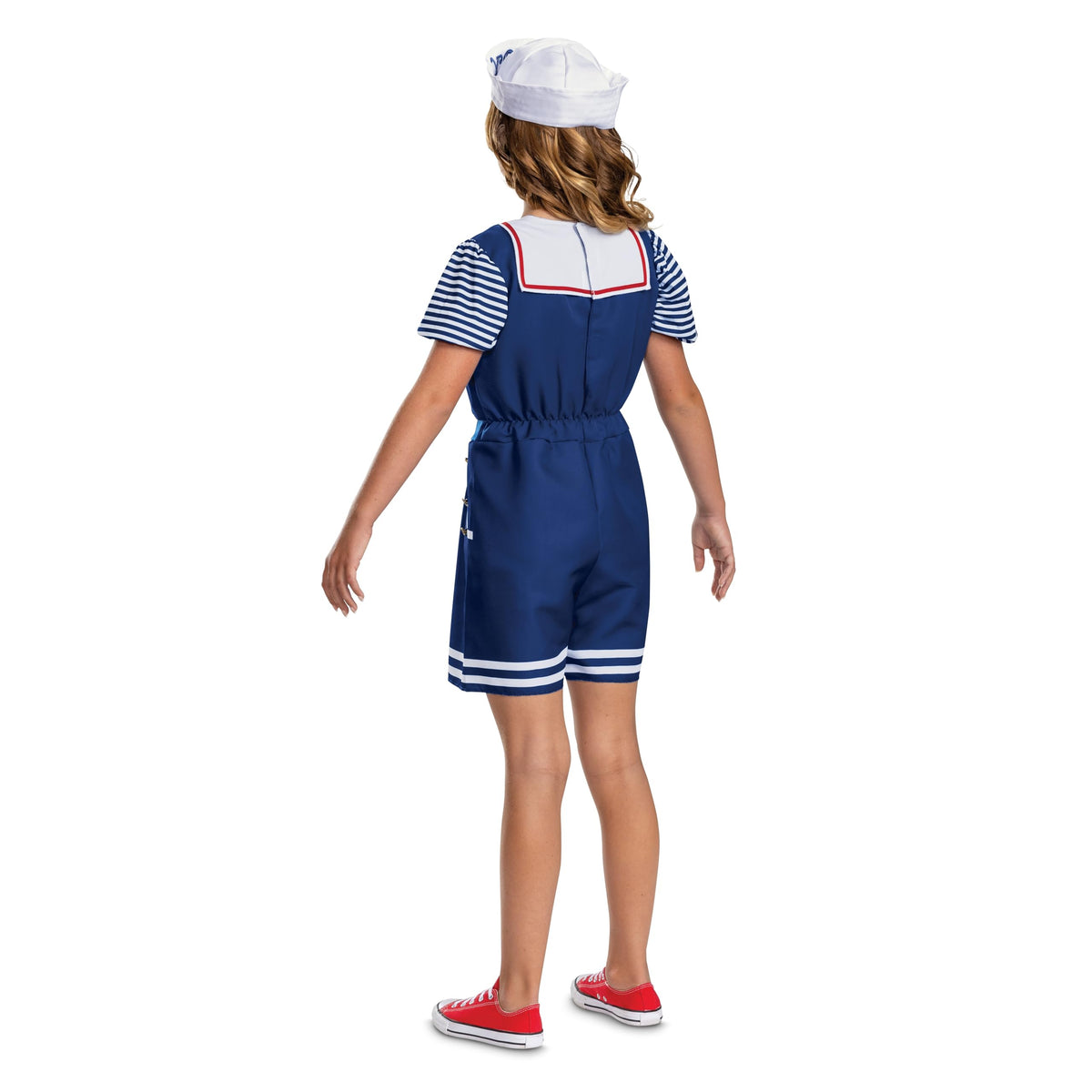 Robin Scoops Ahoy Costume, Official Stranger Things Halloween Costume with Hat, Kids Size (7-8)